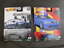 Hot Wheels 17 AUDI RS 6 Avant Gray Car Culture Fast Wagons/ Audi S4 Quattro Blue