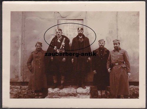 Orig. Foto kuk Soldat mit verbündeten Soldaten Balkan Serbien Montenegro WK1 WW1