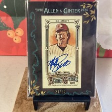 2025 Topps Allen & Ginter -Mike Schmidt Black Framed  Mini Auto  21/25 #MA-MSC