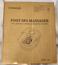 KNQZE Collapsible Foot Spa Bath with Heat, Remote Control, Temperature Control