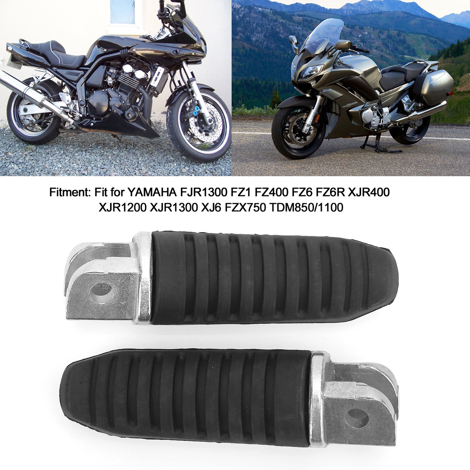 _Motorcycle Footrest Front Foot Pegs Pedals Fit For FJR1300 FZ1 FZ400 FZ6