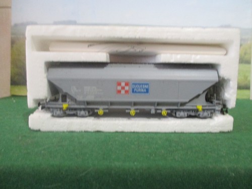RIVAROSSI 1:87 HO DREHGESTELL SCHÜTTGUTWAGEN PURINA/SNCF EPOCHE V. KAT NR.2133. | Zustand: Used