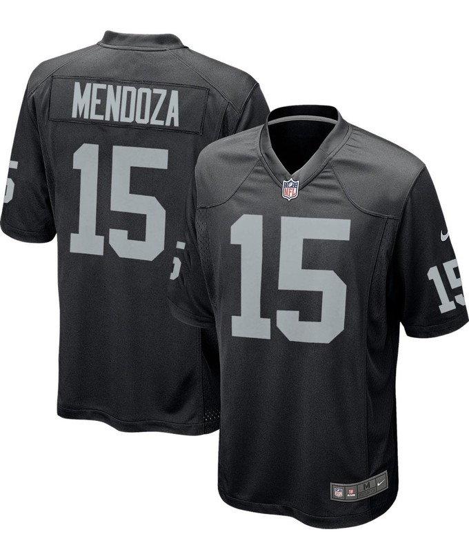 Nike Las Vegas Raiders Mendoza #15 Black Jersey NFL Football Size Adult Small