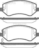 Bremsbelagsatz Scheibenbremse Triscan 8110 80533 FüR Chrysler Jeep Cherokee Kj 4