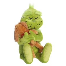Aurora Whimsical Official Holiday Hugs Grinch Max Stuffed Animal Plush, 12"
