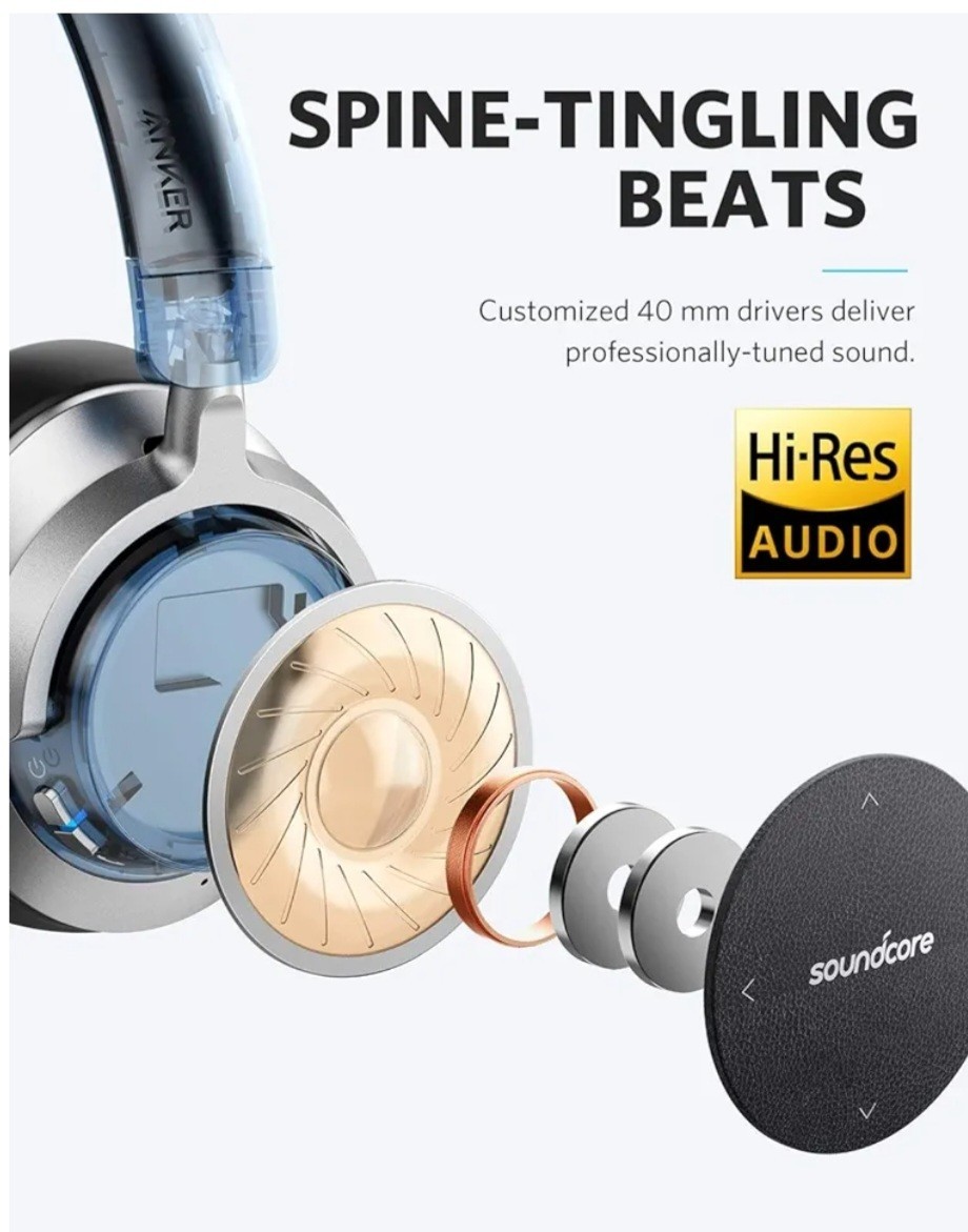SoundCore Space NC Wireless Noise Cancelling Headphones by Anker