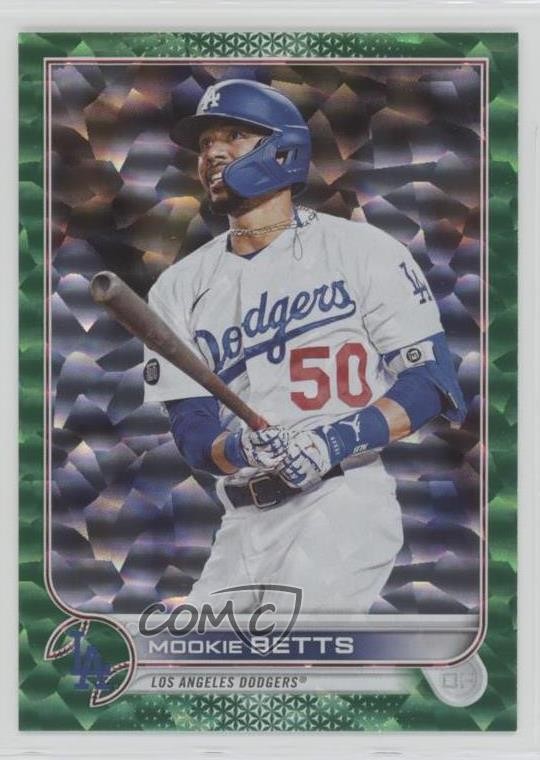 2022 Topps Series 1 Green Foil 320/499 Mookie Betts #50