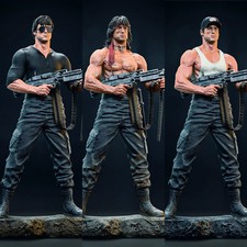 1/24 1/18 Gunner Tough Guy Unassembled Kit Unpainted Resin White Model
