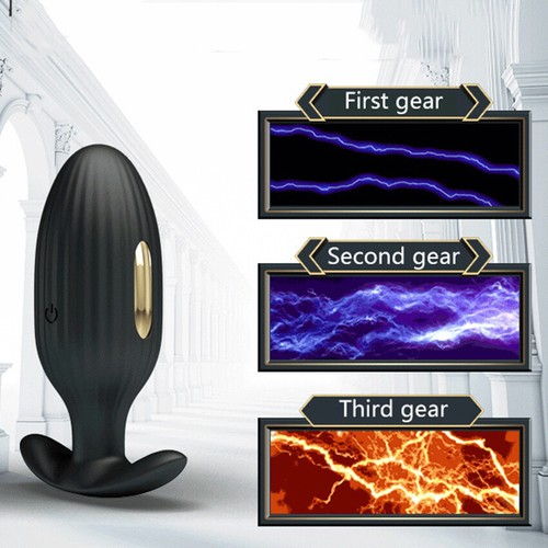 Multispeed Anal-Vibrator-Butt-Plug-Dildo-Male-Prostate-Massager E-Stim Sex-Toys - Picture 3 of 12