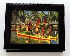 Hawaiian Black Woven 4x6 Photo Album: Holds 125 Pics / NEW   Old Stock