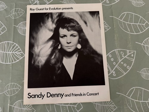 SANDY DENNY VINYL LP, BOOKLET & RARE TOUR SHEET (LIKE AN OLD FASHIONED WALTZ) - Picture 9 of 14