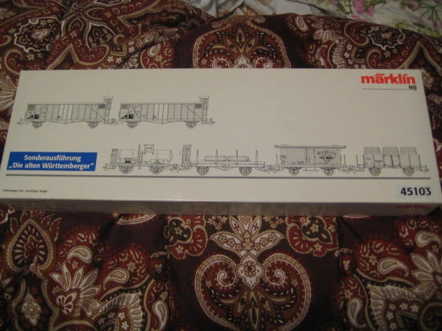 Marklin H0 45103 k.W.St.E. Württemberg 150th Anniversary 6 FreightCar Set - LNIB - Image 2 of 4