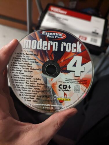 Chartbuster Karaoke Essentials Plus Modern Rock 4 CDG CBESP477-04 **CD Only** - 第 1/2 張圖片