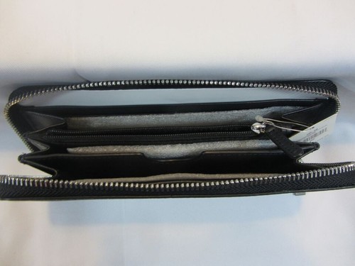 Billetera Michael Kors Cooper Signature con cremallera - azul marino - nueva con etiquetas - Imagen 6 de 6