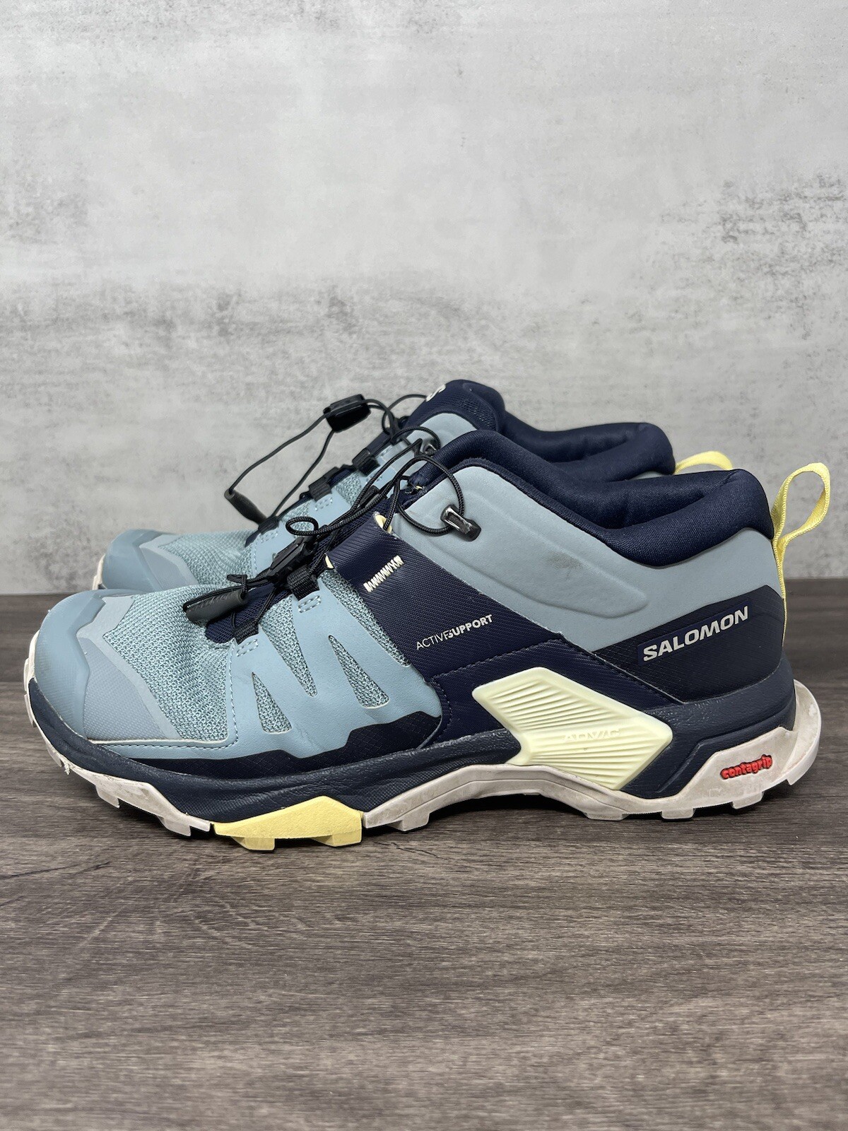 Scarpe da trekking Salomon X Ultra 4 donna 8 5 blu giallo sneaker da trail