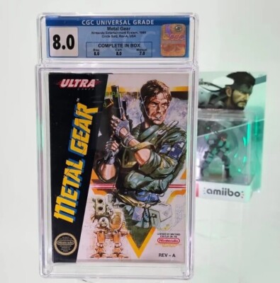 Metal Gear Nintendo NES 1988 Ultra Games CIB Complete in Box Wata Graded 8.0