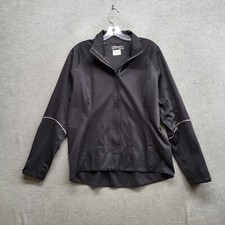 Nike Golf Women Jacket Medium Black Track Full Zip Fit Storm