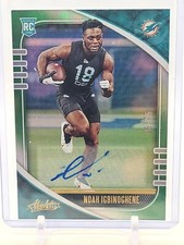 2020 Absolute NOAH IGBINOGHENE GREEN SP #/25 AUTO RC Dolphins / Tua draft class 