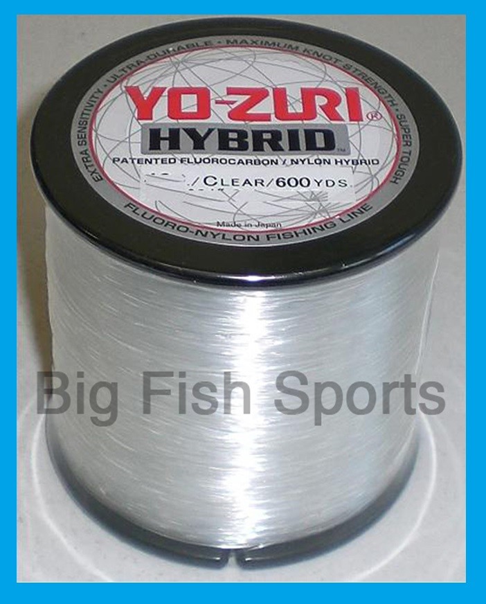 YOZURI HYBRID Fluorocarbon Fishing Line 10lb/600yd CLEAR NEW! FREE USA