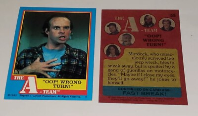 1983 Topps The A-Team A Team #55 Oop Wrong Turn Vintage TV Show Trading Card