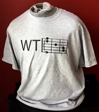 WTF GUITAR CHORD T-SHIRT SIZE XL and all other sizes