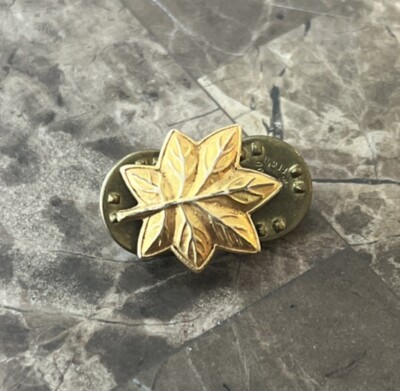 1960 s Vietnam Era 10K 1/20 Gold Filled Lieutenant Colonel Rank Leaf - HH 135