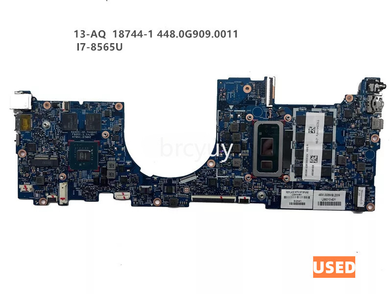 For HP 13-AQ Motherboard 18744-1 W/ SRFFW I7-8565U CPU L53413-601