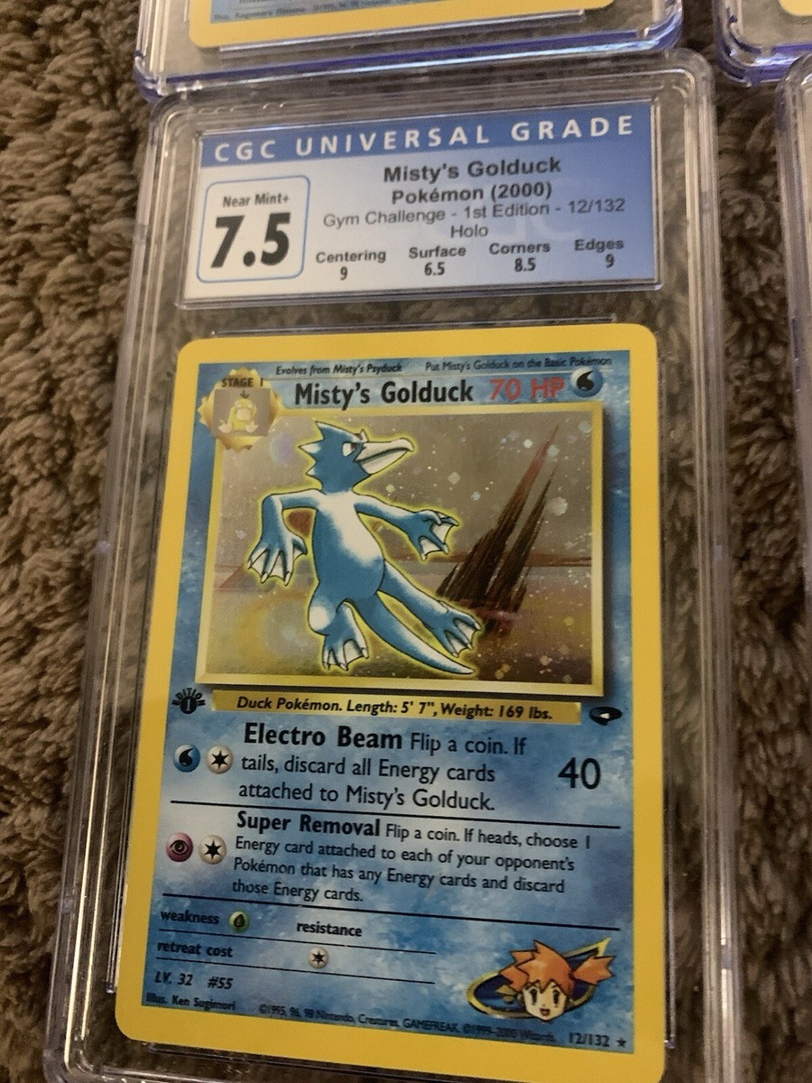 Pokemon TCG CGC 7.5 Gym Challenge Misty's Golduck 12/132 Holo | eBay