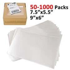 7.5x5.5 6x9 Clear Packing List Envelopes Invoice Shipping Label Adhesive Pouches