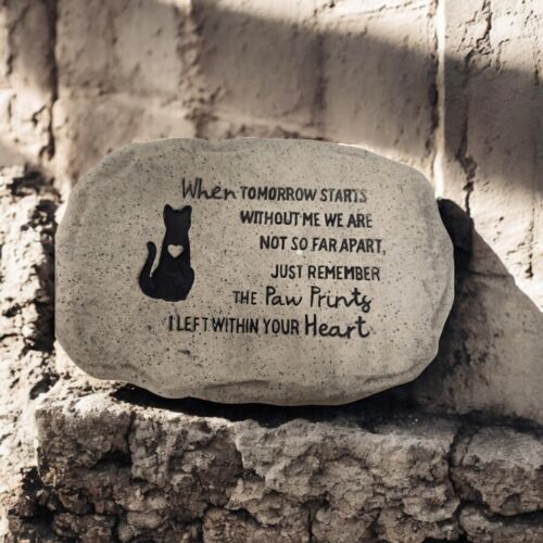 Pet Memorial Stone for Cat and Dog Remembrance Grave Marker Garden Tribute - Picture 11 of 17
