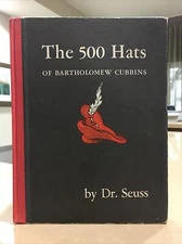 The 500 Hats of Bartholomew Cubbins by Dr. Seuss 1938 First Edition Hardcover