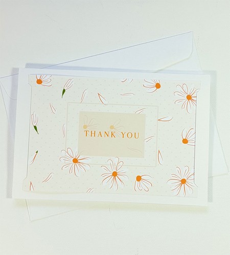 Thank You Cards Notes Flower Wedding Business Birthday Thankful AT THANK51