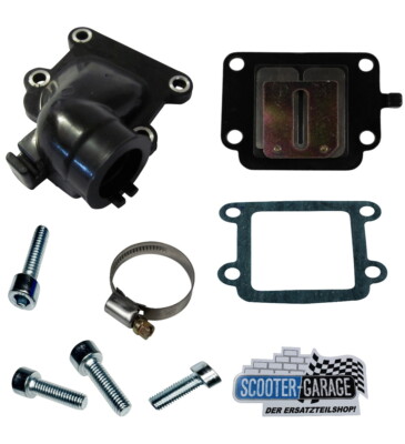 Ansaugstutzen Schelle Membranblock + Dichtung für MBK Booster / Yamaha Bws 50 2T