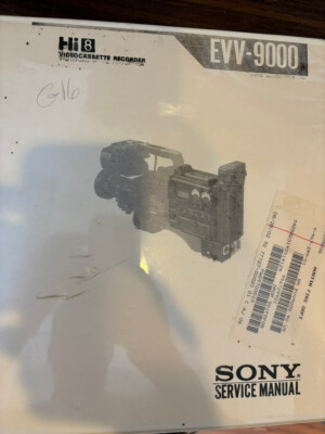 SONY EVV-9000 EVV9000 COMPETE REPAIR MAINTENANCE Service Manual