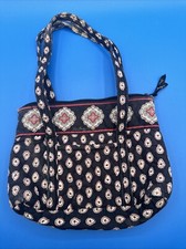 Vera Bradley Pirouette Handbag Tote Purse w Straps Slighly Faded