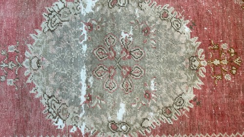 Alfombra vintage, alfombra hecha a mano, alfombra de dormitorio, alfombra de lana, alfombra turca, 3,1 x 6,2 pies - Imagen 6 de 10