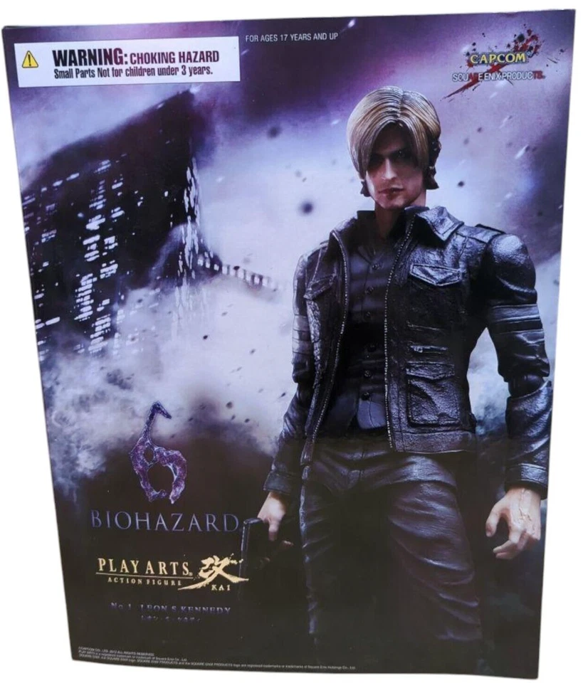 Resident Evil 6 Leon S Kennedy Figure Play Arts Kai Square Enix Japan - Image 3 of 4