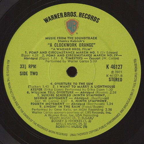 Verschiedene - Stanley Kubrick's A Clockwork Orange (Musik aus dem Soundtrack) (L... - Bild 4 von 4