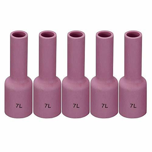 54N15L 5pk Long TIG Alumina Gas Lens Nozzle Kit Fit SR DTA DB WP 17 18 26 - Picture 2 of 5