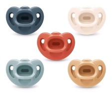 5 New NUK New Born Orthodontic Pacifiers BPA Free Neutral Tones