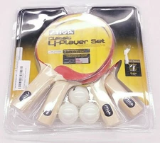 Stiga Ping Pong 4Player Classic Table Tennis Set Recreational Family Ping Pong