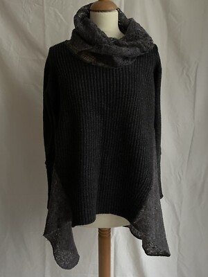 Strickpullover mit tollen Strickdetails, Rollkragen, Transparenter Rücken