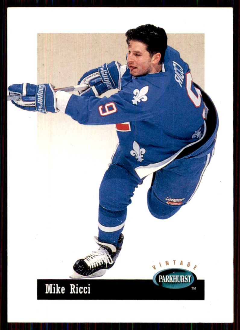 1994-95 Parkhurst Vintage Mike Ricci Quebec Nordiques #V52 | eBay
