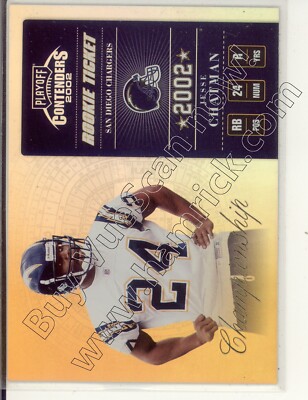 jesse chatman rookie rc draft auto autograph chargers eastern washington #/50