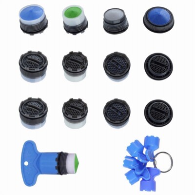 12Pcs Faucet Aerator for Cache Aerators  Key Removal Wrench Tool Replace plug-in
