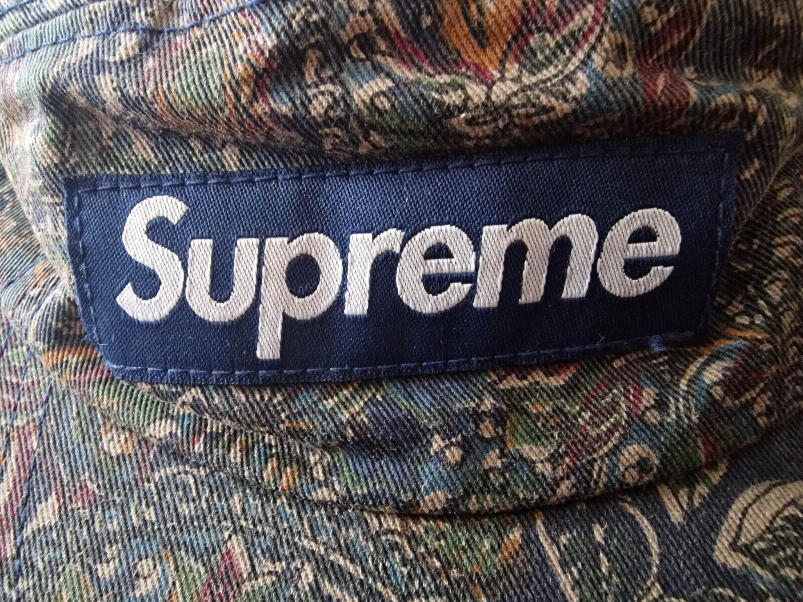 Supreme FW11 paisley camp cap 5 panel - Rare