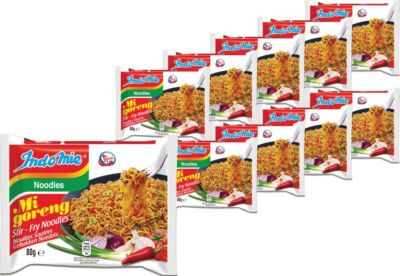 10er-Pack IndoMie Mi Goreng Instant Noodles (10x 80g) Gebratene Nudeln
