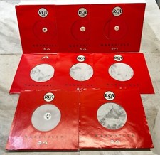 RCA Nashville Records Company Sleeves 45 RPM Lot of 8 Red White RCA Logo