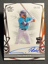 2023 Leaf Trinity BRONZE ROOKIE AUTO Tai Peete 64/99