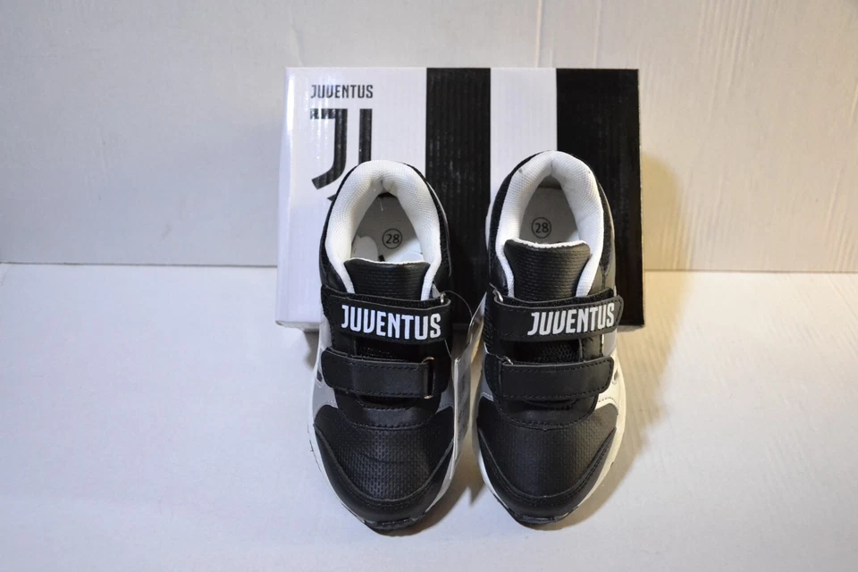 Scarpe Juventus bambino/ calzature a strappo in ecopelle comoda e leggera - Immagine 4 di 4